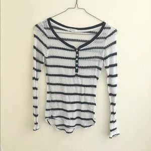 Striped sweater tee